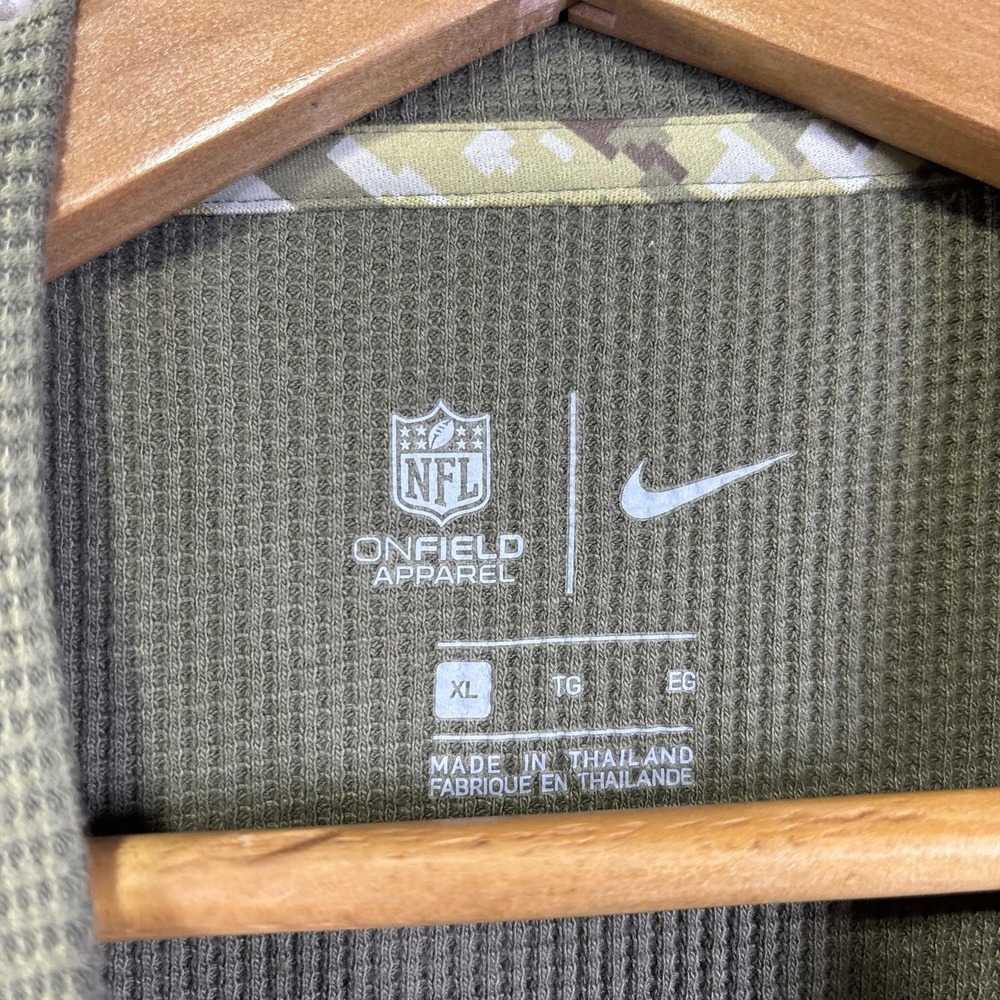 Minnesota Vikings Sweatshirt Mens XL Green NFL Football Nike Salute To Service - Picture 4 of 9